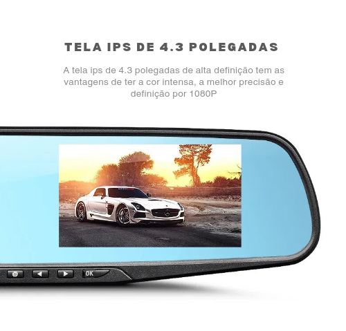 Retrovisor Eletrônico com Câmera de Ré