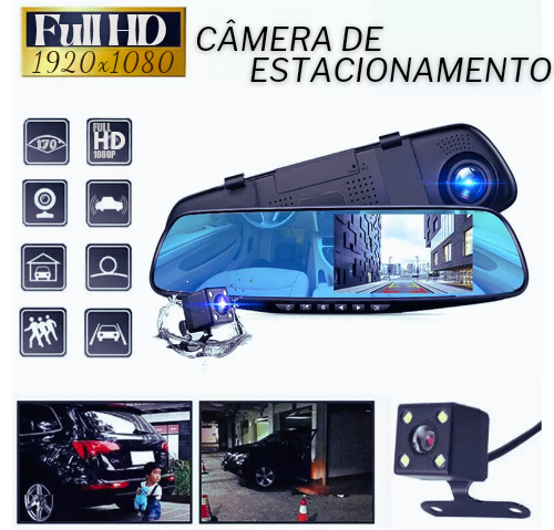 Retrovisor Eletrônico com Câmera de Ré