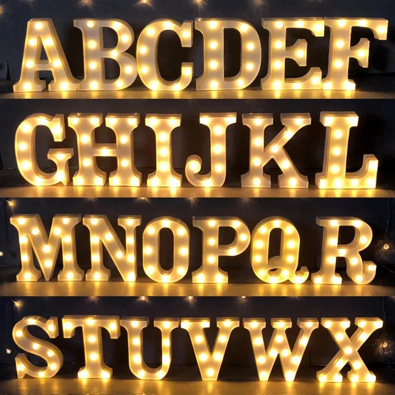 Letra Alfabeto em Led