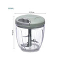 Picador de alho manual de 500/900 ml aço inoxidável