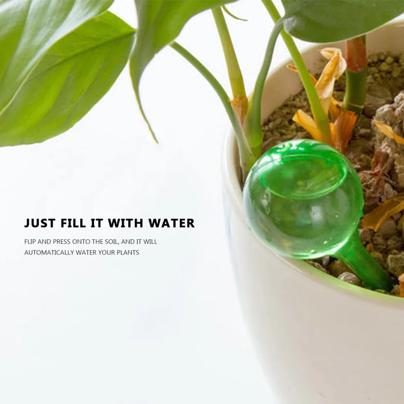 10/5PCS Auto Plant Watering Device PVC Transparent Automatic Plant Watering Bulb Self Watering Drip Irrigation System for Garden