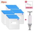 20/10pcs Vacuum Sealed Food Bags Household Food Vacuum Compression Bags Reusable Snacks Food Storage Bag Kitchen Accessories