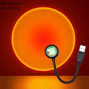 USB Sunset Sunset Ambiance Light Self Photography Light LED Rainbow Neon Night Light Projector Photography Wall Atmosphere Light