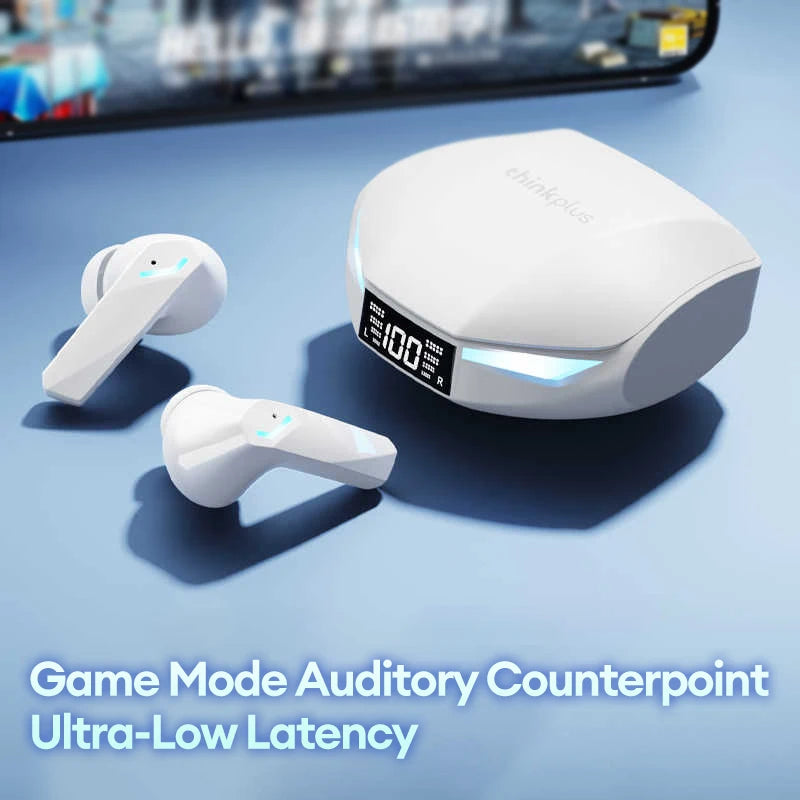 Lenovo XT53 Bluetooth 5.4 Wireless Earphone LED Digital Display Waterproof Sport Earbuds HD Call Noise Cancelling Gaming Headset