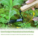 1pc Premium Handheld Weeder Tool - Durable Metal Fork with Wooden Handle for Easy Dandelion & Weed Removal, Garden Essential