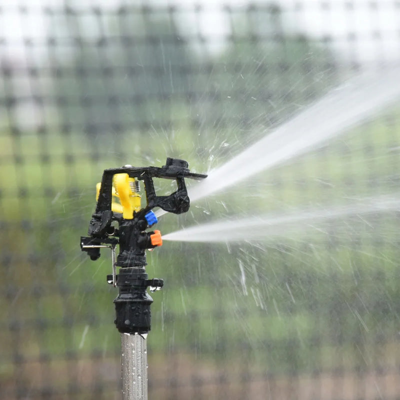 360 Degree Rotating Jet Sprinklers Double Outlet Rocker Nozzles1/2" Male Thread For Garden Farm Lawn Irrigation