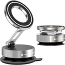 2026 Upgraded Vacuum Magnetic Car Phone Holder 360° Reinforced 96LBS Ultra Suction Cup Phone Mount for MagSafe Cell Phone