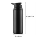 1-3PCS Stylish Portable Stainless Steel  Sports Water Bottle Leisure Bike Riding Drinking Water Bottle Outdoor Sport Travel Cup