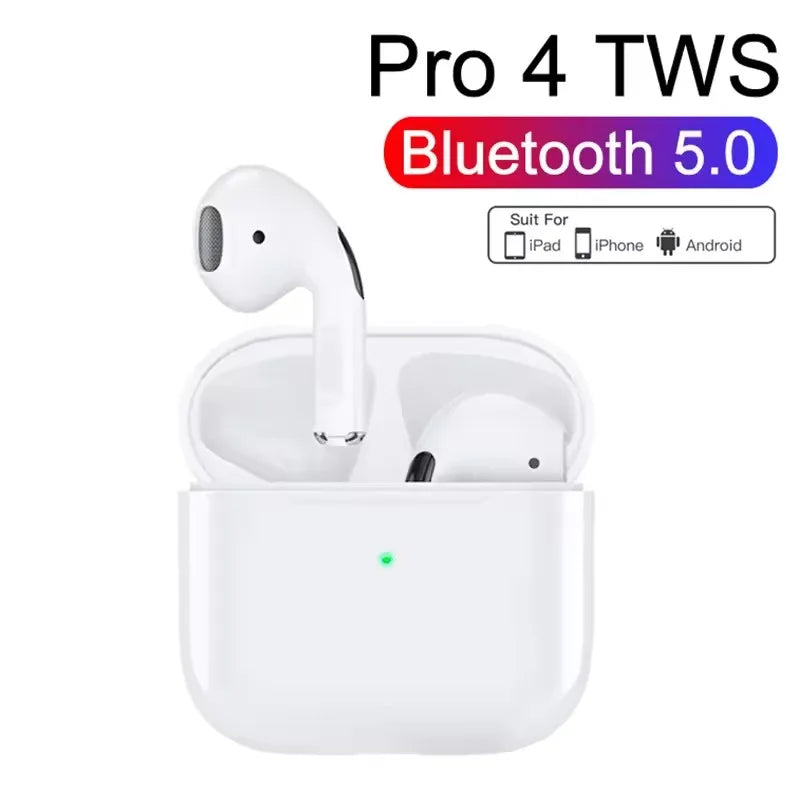 Air Pro4 Original Wireless Earphones Dual In Ear Headphones Ultra Long Standby Running Bass Sport Earburd Music Headset with Mic