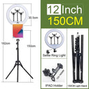 6-12" Selfie Ring Light Photography Led Rim 14 inch Lamp Tripod Stand Ringlight For Live Video Streaming