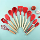 12Pcs Utensílios de Silicone Para Cozinha