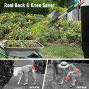 Stand Up Weed Puller Manual Vertical Weed Stuff/Pulling/Garden Tools Garden Foot Pedal Shovel Root Metal Weed Remover with Rod