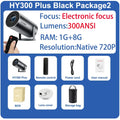 DITONG HY300 Plus Projector Android 4K 1280*720P Dual Wifi 300ANSI Video Cinema Outdoor Portable  home hd led HY300 Pro Projetor