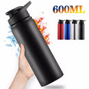 1-3PCS Stylish Portable Stainless Steel  Sports Water Bottle Leisure Bike Riding Drinking Water Bottle Outdoor Sport Travel Cup