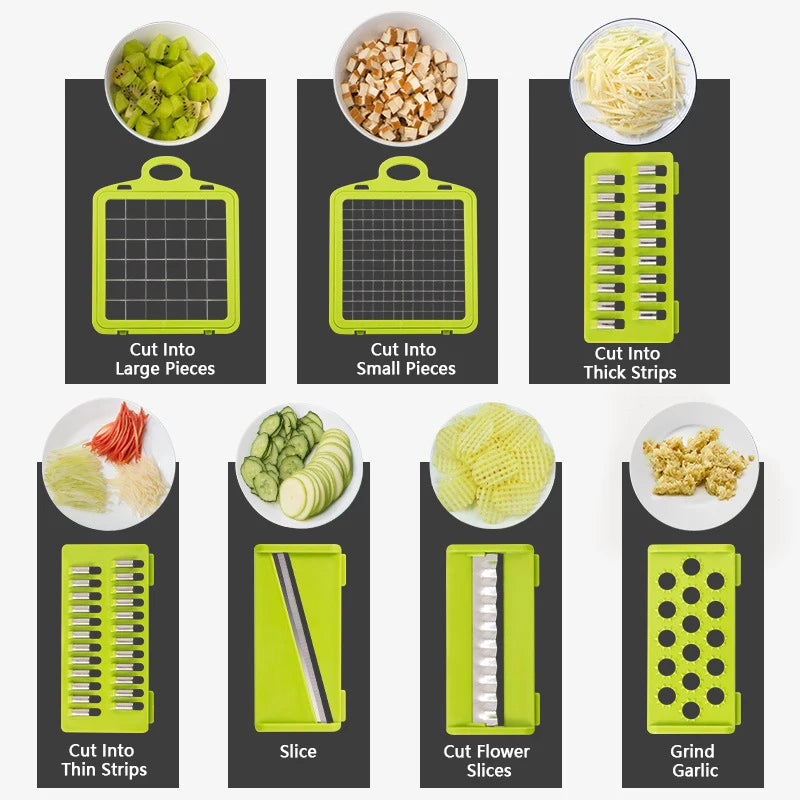 14/16 em 1 Multifuncional Cortador de Legumes