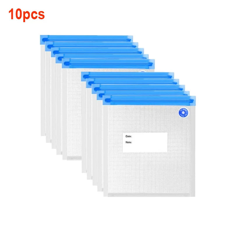 20/10pcs Vacuum Sealed Food Bags Household Food Vacuum Compression Bags Reusable Snacks Food Storage Bag Kitchen Accessories