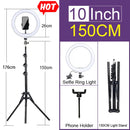 6-12" Selfie Ring Light Photography Led Rim 14 inch Lamp Tripod Stand Ringlight For Live Video Streaming