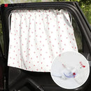 Suction Cup Curtain in The Car Window Sunshade Cover Cartoon Universal Side Window Sunshade UV Protection for Kid Baby Children