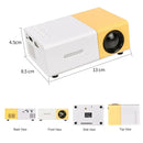 Projector LED Projector 1080P HDMI-compatible USB Audio yg300 Upgraded Version Home Media Player Projector