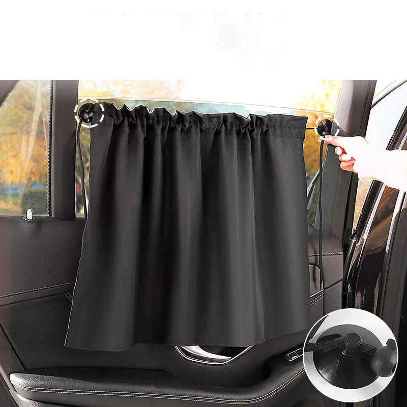 Suction Cup Curtain In The Car Window Sunshade Cover Cartoon Universal Side Window Sunshade UV Protection for Kid Baby Children