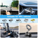 2026 Upgraded Vacuum Magnetic Car Phone Holder 360° Reinforced 96LBS Ultra Suction Cup Phone Mount for MagSafe Cell Phone