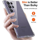 Clear Silicone Phone Case For Samsung Galaxy S24 Ultra S25 S23 S22 S21 FE Plus A53 A34 A54 5G Shockproof Bumper Soft Back Cover