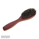 Natural Boar Bristle Brush Comb Anti-Static Oval Hairdressing Hair Styly Comb Wood Woman Hairbrush