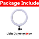 10 Inch LED Ring Light Photographic Selfie Ring Lighting with Phone Holder for Tiktok Youtube Makeup Video Live Studio Ring Lamp