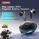 Lenovo XT53 Bluetooth 5.4 Wireless Earphone LED Digital Display Waterproof Sport Earbuds HD Call Noise Cancelling Gaming Headset