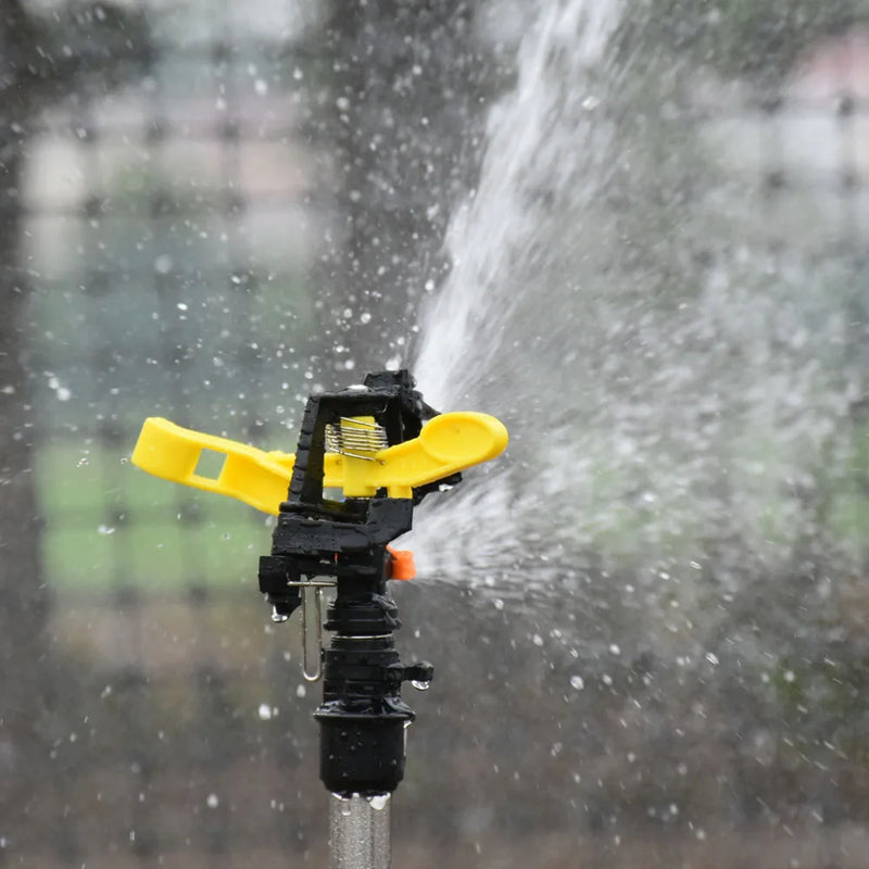 360 Degree Rotating Jet Sprinklers Double Outlet Rocker Nozzles1/2" Male Thread For Garden Farm Lawn Irrigation