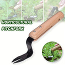 1pc Premium Handheld Weeder Tool - Durable Metal Fork with Wooden Handle for Easy Dandelion & Weed Removal, Garden Essential