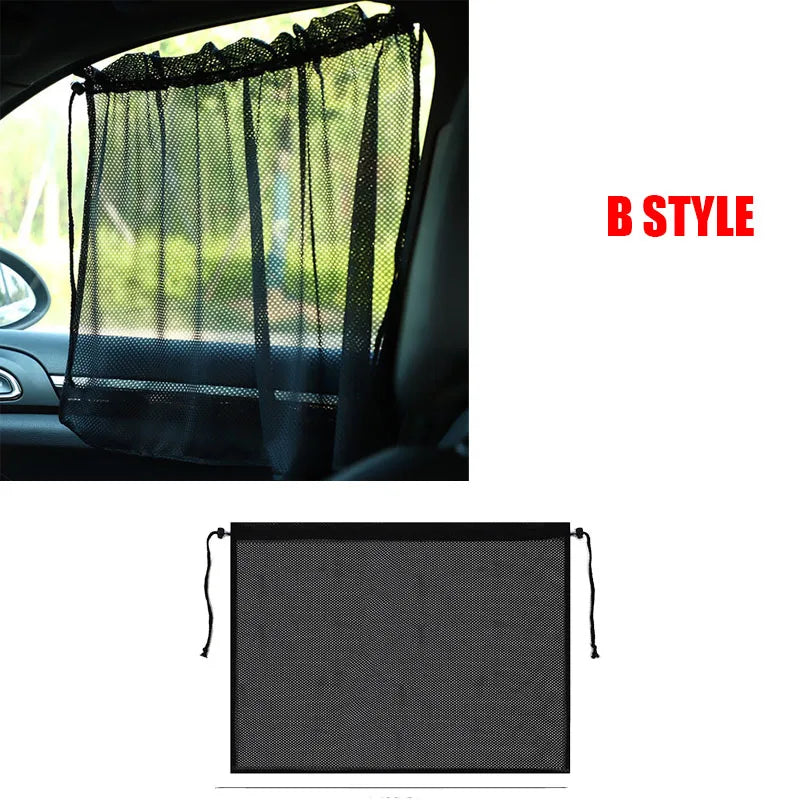 Suction Cup Curtain In The Car Window Sunshade Cover Cartoon Universal Side Window Sunshade UV Protection for Kid Baby Children
