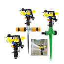 360 Degree Rotating Jet Sprinklers Double Outlet Rocker Nozzles1/2" Male Thread For Garden Farm Lawn Irrigation