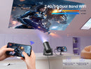 Wimius L1 Mini Projector 1080P Support 300 ANSI Android 11 Wifi Bluetooth Projector Auto Keystone Home Projector Portable
