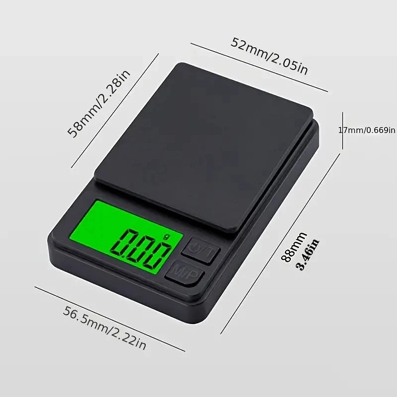 Mini balança digital de alta precisão 100/500g 0,01g