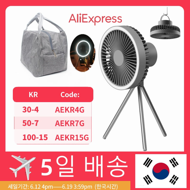 Ventilador a bateria 10000mAh